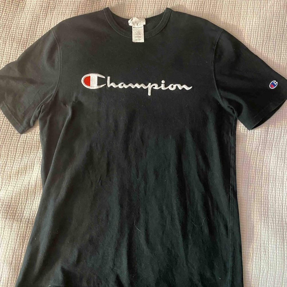 Men's Vintage Champion Embroidered T-Shirt Size Large
